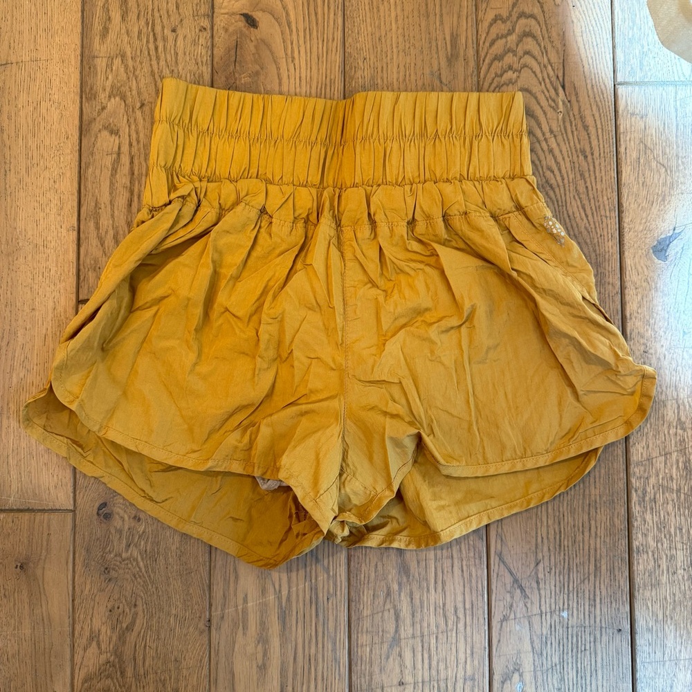 The Way Home Free People Women's Mustard Yellow Shorts